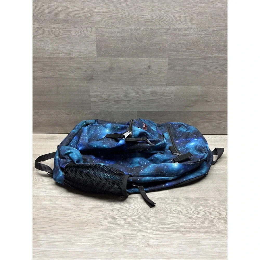 JanSport XL Big Student Laptop Backpack Cosmic Galaxy Blue Cyberspace Dimensions